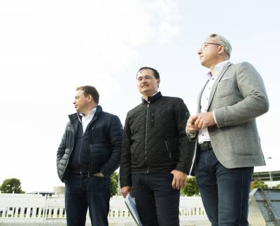 Amos Engelhardt, Wolfgang Steidle und Thomas Wagenblast